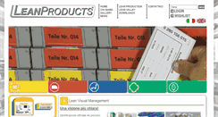 Desktop Screenshot of leanproducts.eu