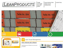 Tablet Screenshot of leanproducts.eu